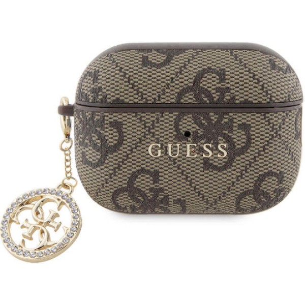 Guess 4g Script Charm Case Brown (Apple AirPods Pro 2)